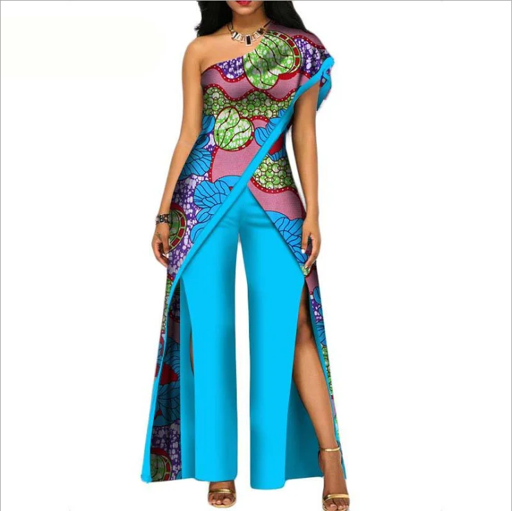 Sexy African Lady Dashiki Suit With Full Printing - Buy Sexy African ...