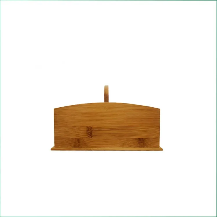 portable bamboo office desk organizer with handle