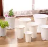 Wholesale Durable long size flower pot white plastic