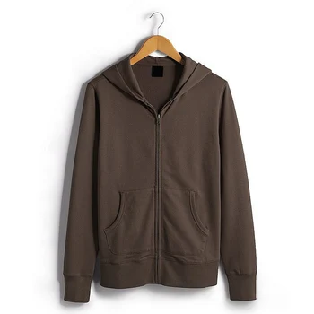 Hot Selling Blank Brown Sweatshirt Custom Zipper Hoodie - Buy Hot ...
