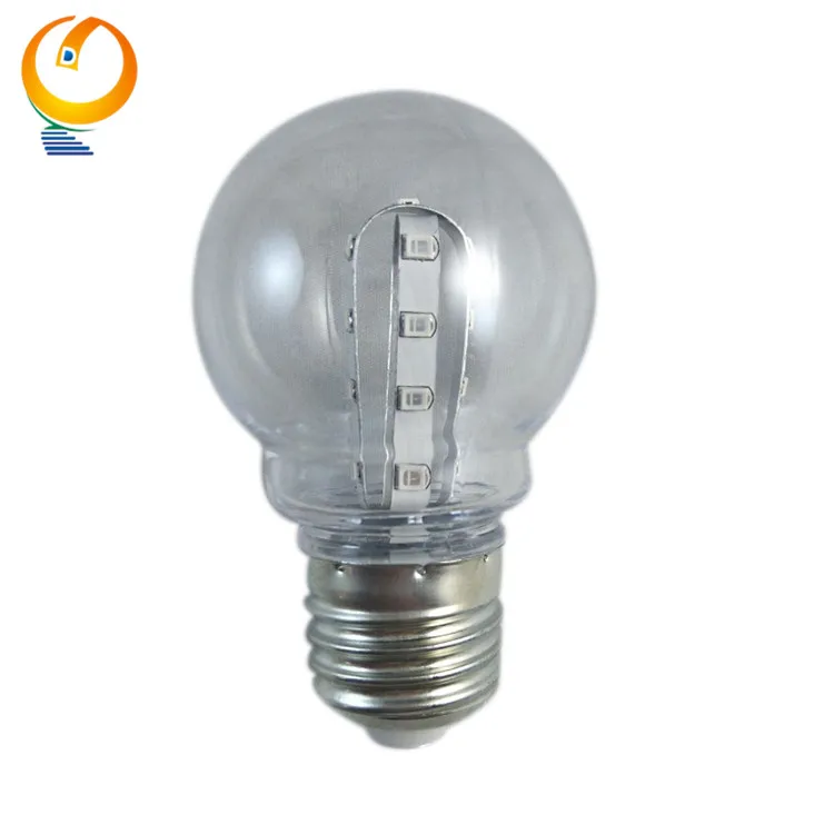 Classic china cheap price G50 E27 E26/B22 110v 220v available colored plastic cover led lighting bulb