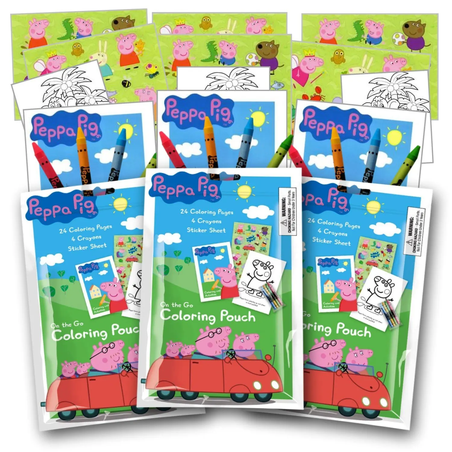 Peppa Pig Coloring Book With Stickers Peppa Pig Coloring Book With My