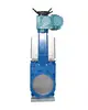 Electrical knife gate valve and globe valve gate valve lockout