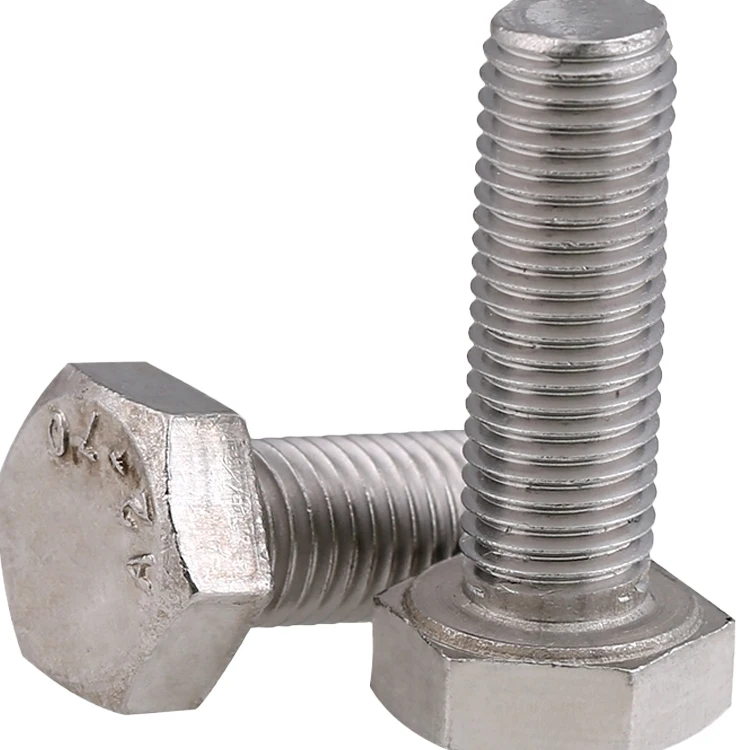 
Standard 1/2'-1' stainless steel 18-8 hex bolts with ISO9001 