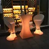 2 Piece Coffee led Cocktail Slides Under End Table haibadz metal and glass table