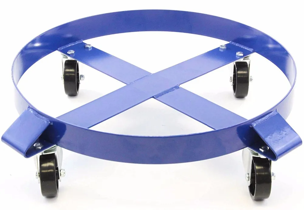 Jhmech Heavy Duty Swivel Caster Wheel Drum Dolly 1000 Pound Capacity