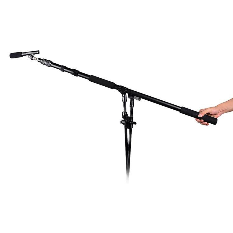 Microphone Boompoles 2 setions portable extension handheld boom arm tripod for microphone Video photography