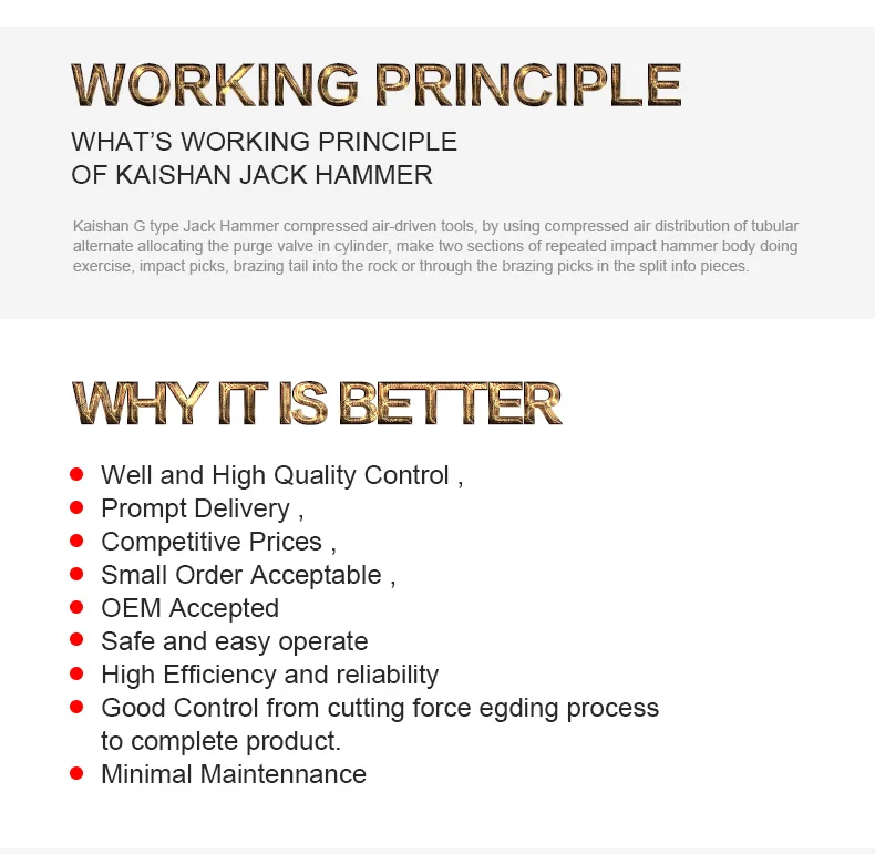 Best price higer energy mining pneumatic pick hammer machine price