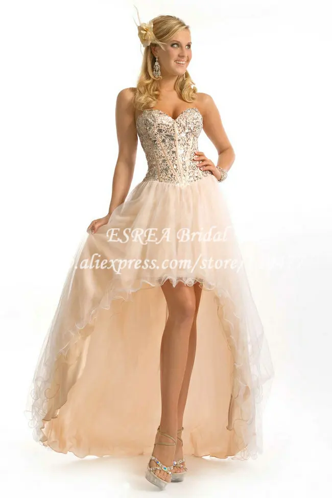 Corset High Low Prom Dresses