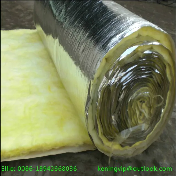 Fireproof Glasswool Insulation Aluminum Foil Faced One Side - Buy Glass ...