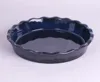 UNICASA Ceramic Baker Baking ware round pie plate/dish Stoneware Reactive Glazed bakeware
