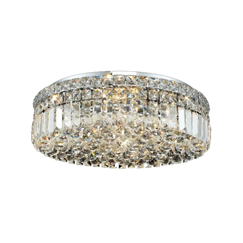 Crystal Ceiling Chandelier Light Modern Round Ceiling Lamp