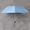 Custom printed 3 folding uv protection umbrella with dot pattern