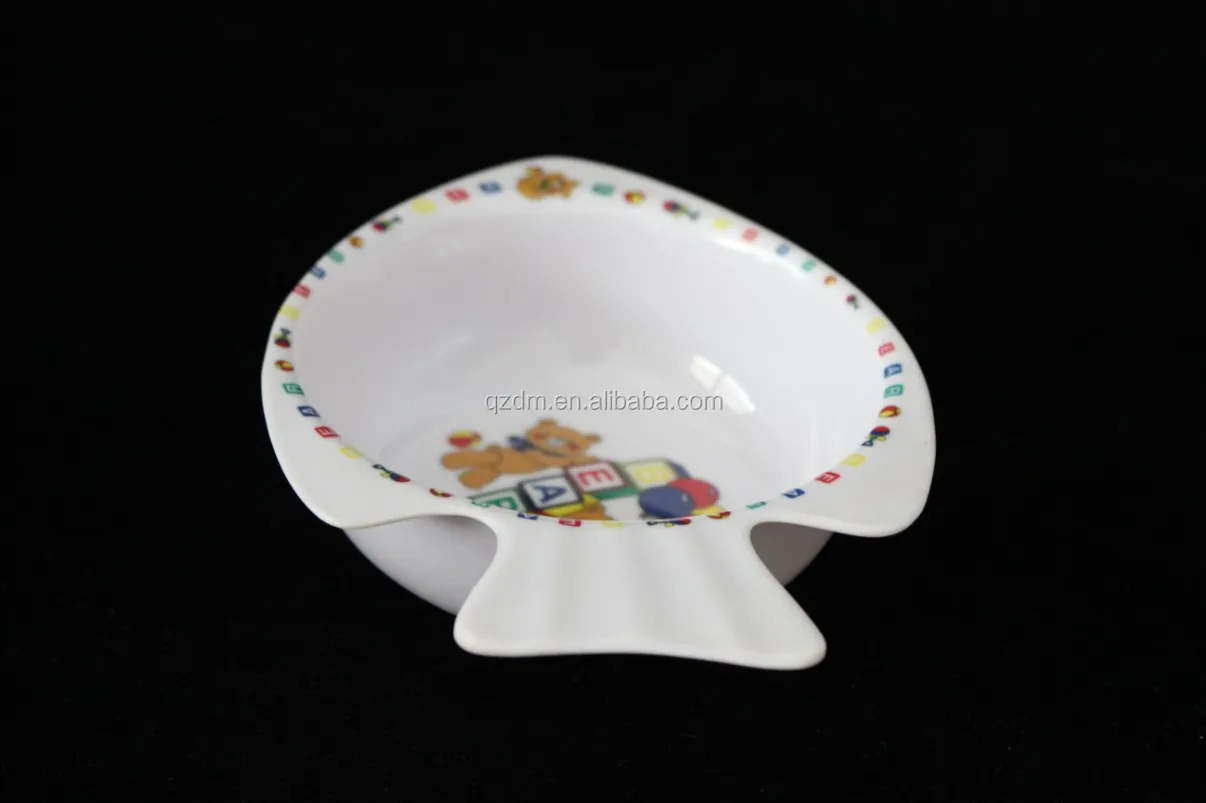 Fish Shaped Melamine Dinner Bowl For Kids