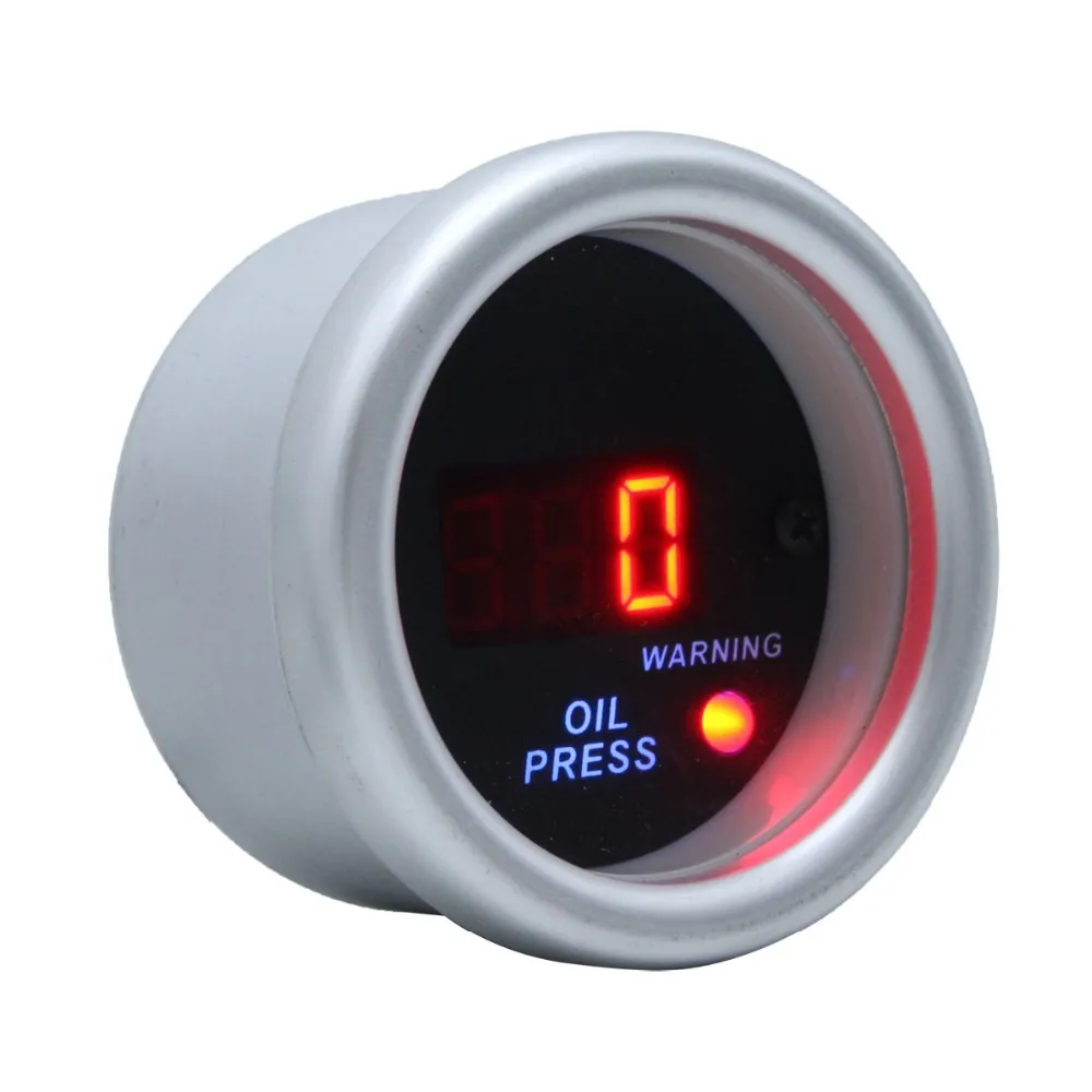 2" /52mm Blue/red Light Digital Universal Auto Gauge Meter Water Temp
