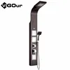 Stainless steel computer control feature shower column panel for bathrooms