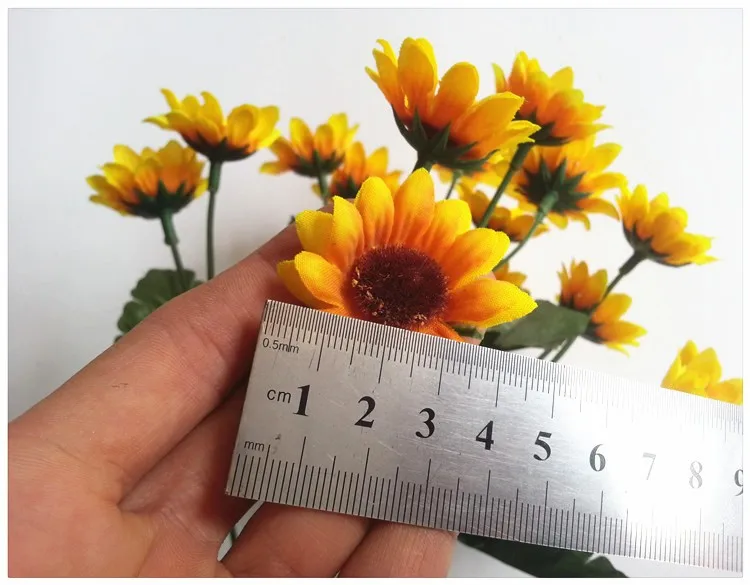 High Quality Bouquet Sunflower Artificial Silk Sunflowers For Home
