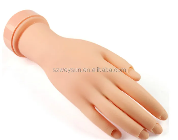 Painting Practice Tool Nail Art Model Hand For Training And Display Material Plastic