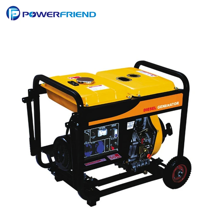 Portable Diesel Electric Generator 5kw Open Type Or Silent Type - Buy ...