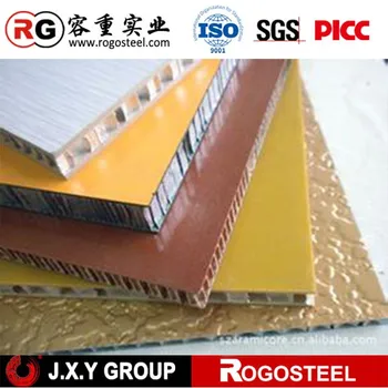 Fire Retardant Marble Look Aluminum Honeycomb Core Sandwich Wall