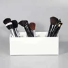 white perspex makeup brush holder acrylic cosmetic make up organizer