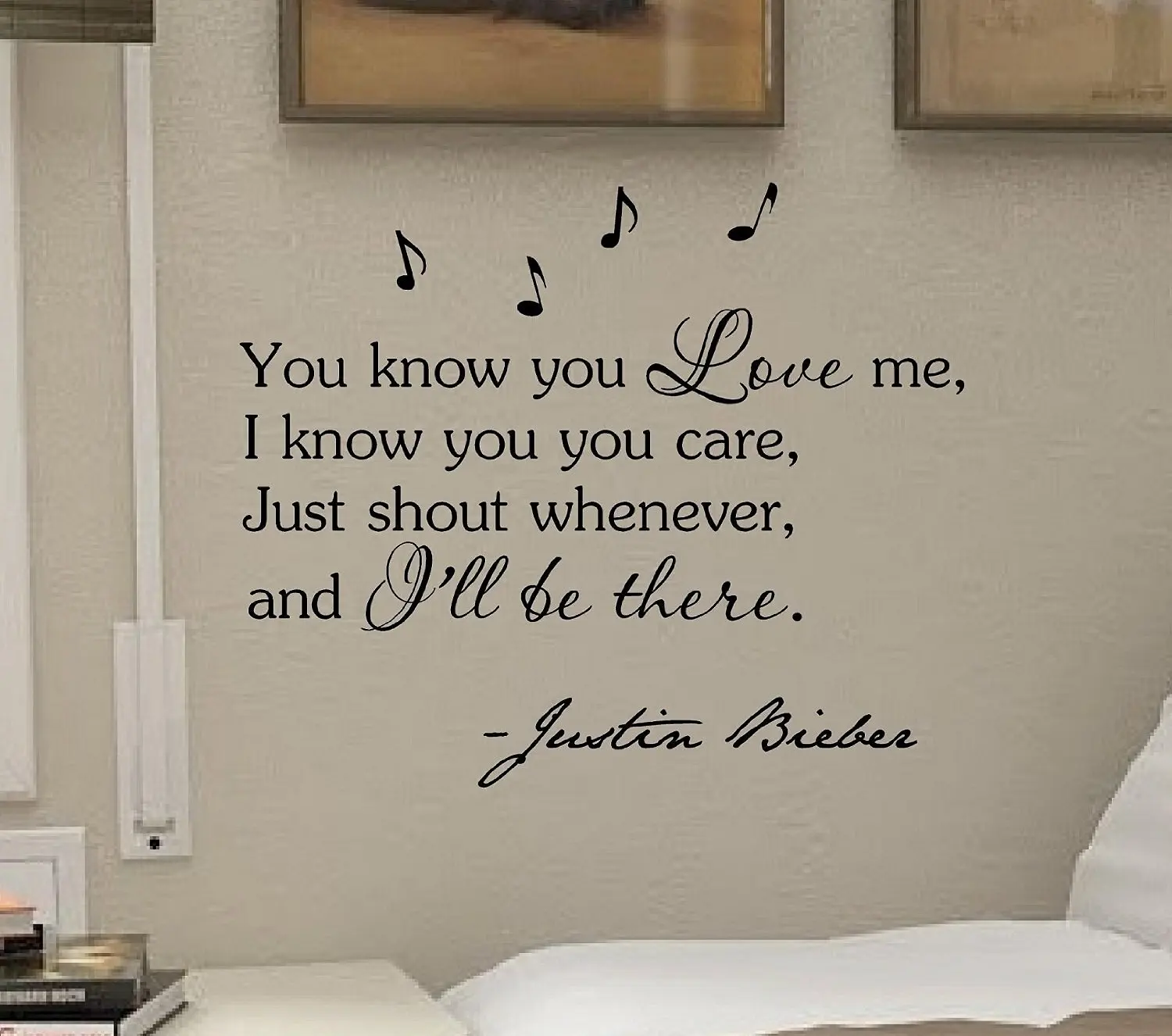 Buy Popdecors You Know You Love Me Justin Bieber Wall Decals Inspirational Quote Wall Decals Quote Decals Wall Stickers Quotes Inspirational Quotes Decals Lyrics Famous Quotes Wall Decals Nursery Rhyme In Cheap Price