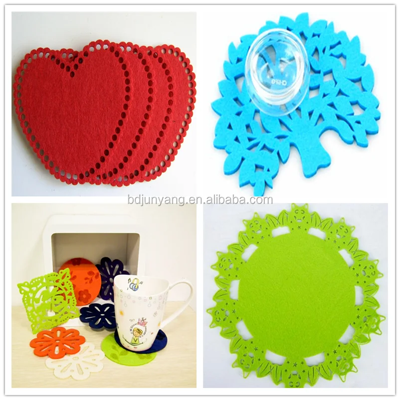 Felt Easter Placemat Laser Cutting Felt Die Cut Felt Flower Shapes