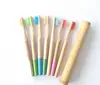 Eco- friendly Charcoal Bristles OEM wooden Bamboo Toothbrush for kids and adults tooth brush with Customized Packing and Logo