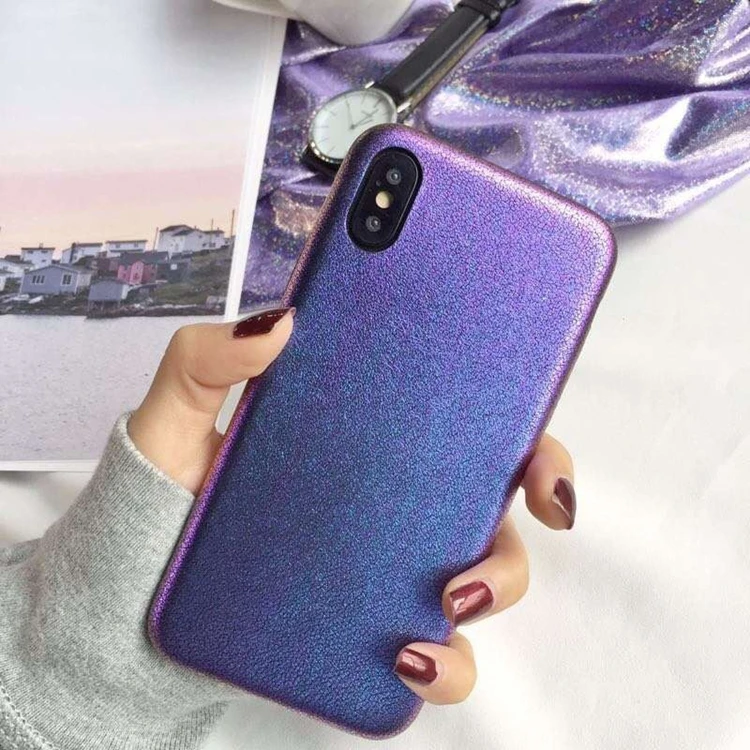 Luxury Gradient Colorful Purple Cell Phone Case for iPhone 6/7/8/X