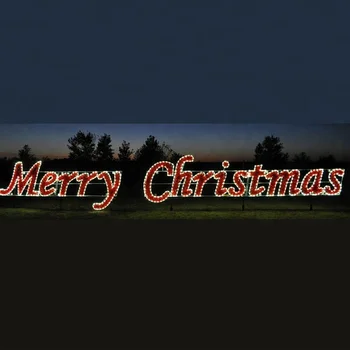 Outdoor Christmas Lights Led With Merry Christmas Letters For Commercial Residential Christmas