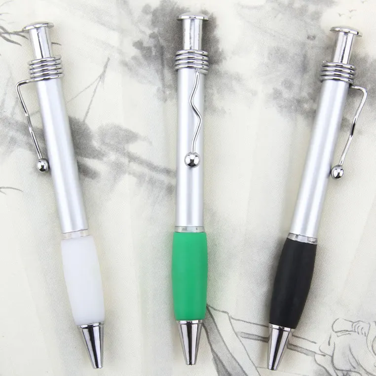 New Style White Plastic Click Pens And Cheap Plastic Ball Pen With