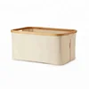 Foldable Baby Clothes Unbreakable Collapsible Wooden Bamboo Laundry Basket Hamper