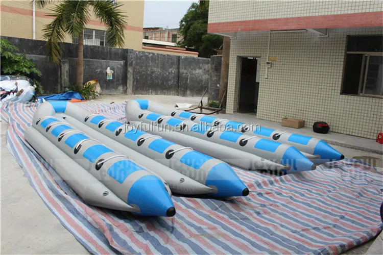 10 Seats Double Tube Inflatable Funny Flying Banana Boat For Events Or