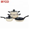 7pcs Customized Aluminum Alloy Soft Touch Handle Turkish Cookware Pots Set Cook Wares