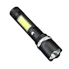 Tactical Police Zoomable Flashlight XML T6+COB LED Torch Portable USB Rechargeable Flashlight Torch