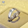 2019 simple design fashion romantic Silver Couple Ring Set engagement ring for men women valentines gift wedding birthday gift