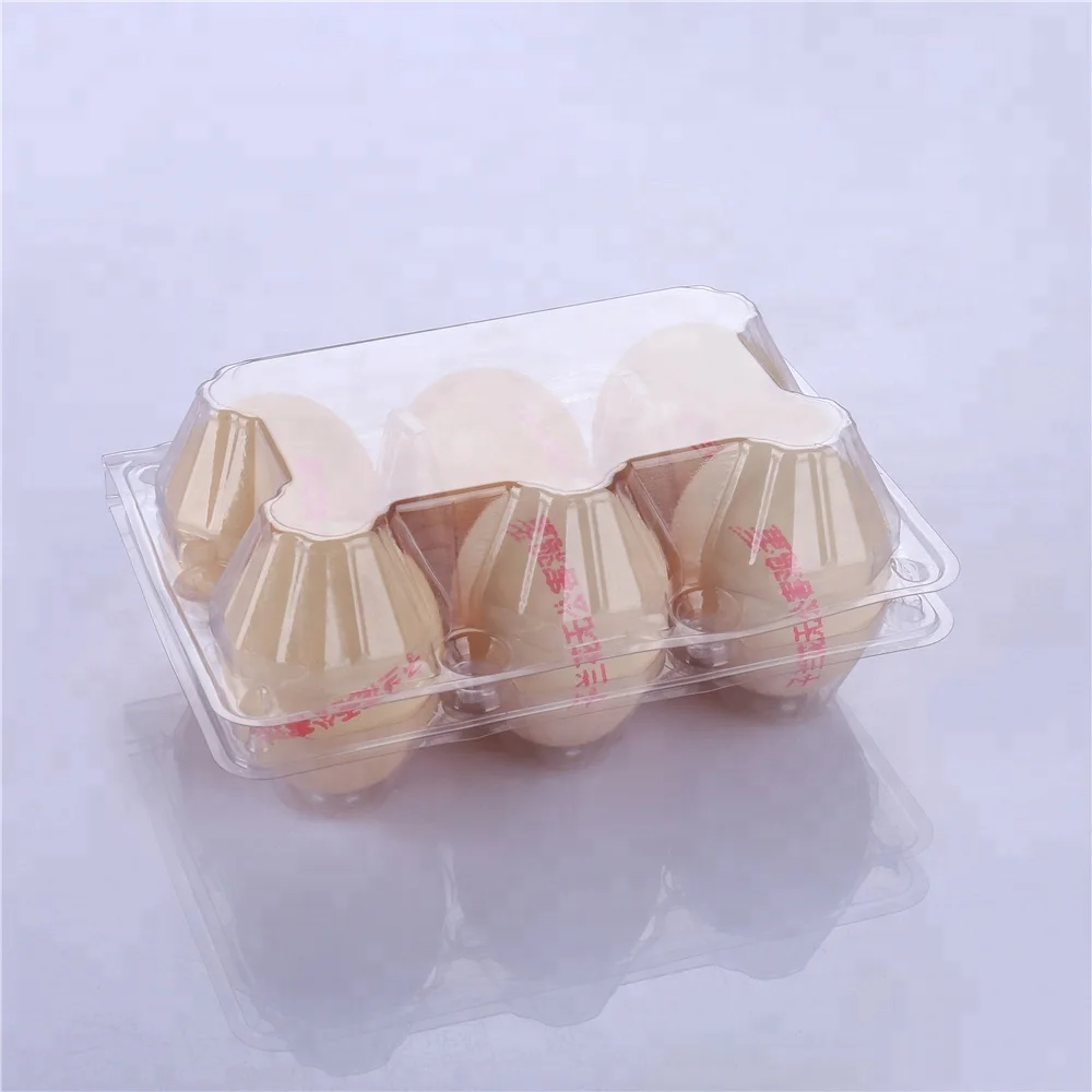 Transparent Clamshell 6 Cell Plastic Egg Tray Box Carton Buy