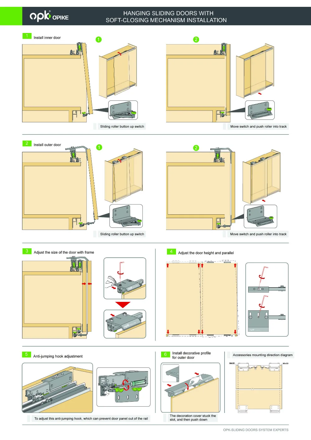 Wardrobe Sliding Door Fittings Caster Wheel For Sliding Wardrobe