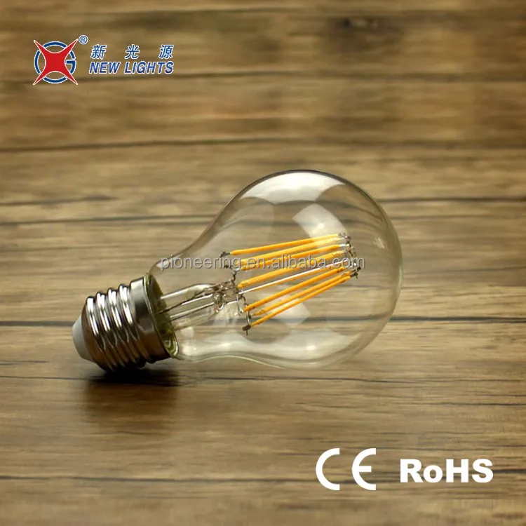 Dimmable E27 led filament bulb A60