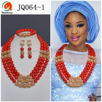 african coral beads necklace
