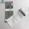 Foil Heat Seal Package Open Bottom Zipper Bag With Tear Notches
