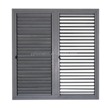 Exterior Glass Louver Door Louver Screen Aluminium Louver Door