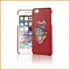 New Arrival 3D Embroidery Flirting Eyelashes Lips Tiger Wolf Leopard Pattern Leather Phone Case For Iphone 7