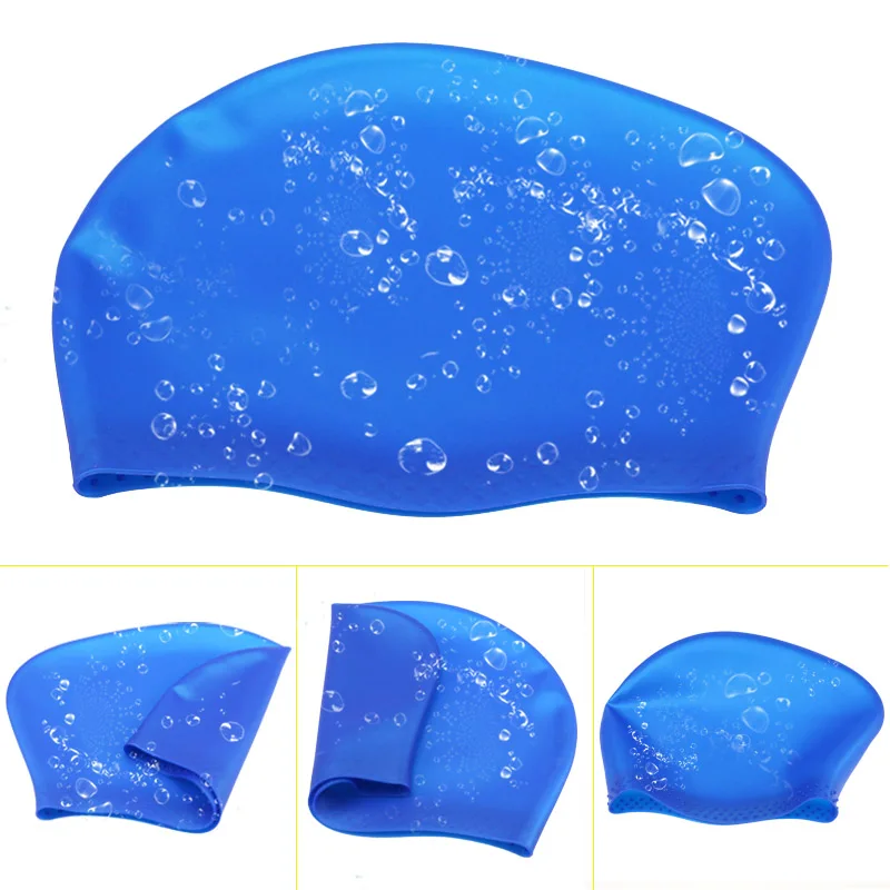 Printable Excellent Stretch Silicone Rubber Swimming Hat Silicone Swimming Cap