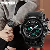 Large Dial Shock Outdoor Sports Watches Men Digital LED 50M Waterproof Military Army Alarm Watch Skmei SK1155