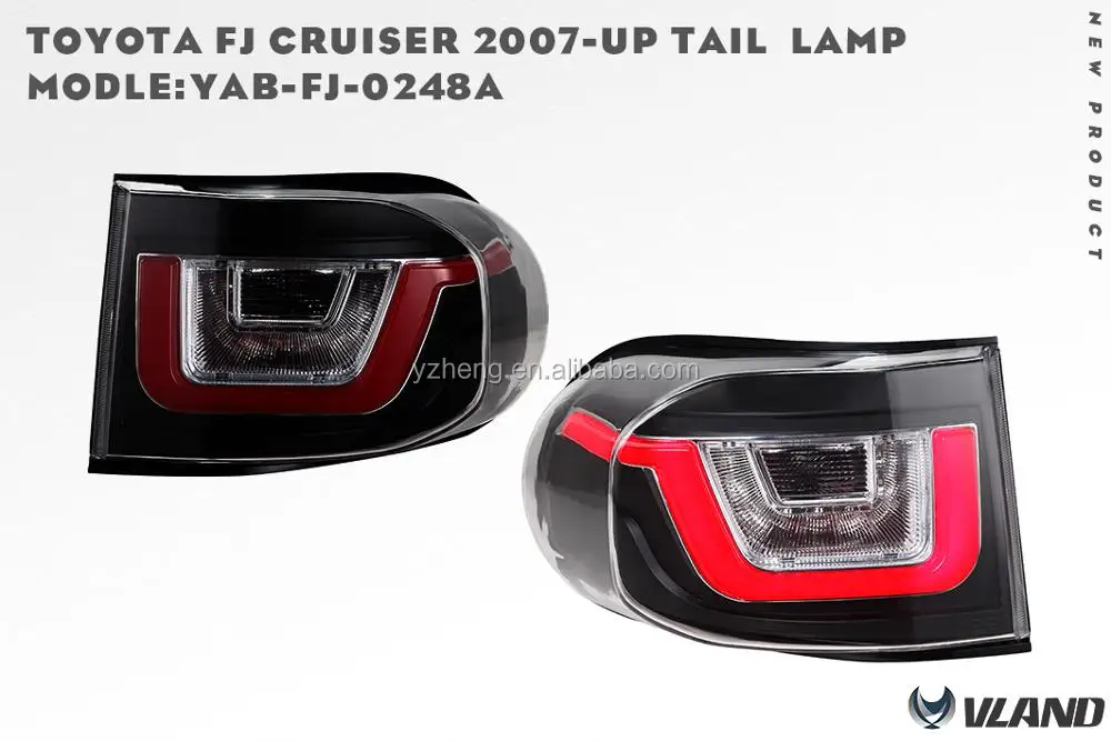 Vland Manufacturer Car LED Tail Lamp For FJ Cruiser 2008-2015 Taillight Plug And Play For FJ Cruiser Plug And Play