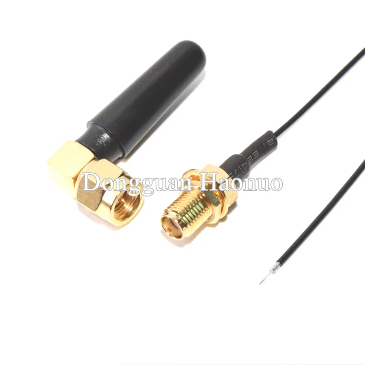 Sma Male Straight/sma Male Right Angle Stubby 40mm Antena Dual Band 2 ...