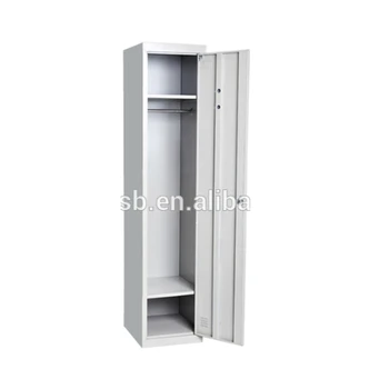 1 Door Army Steel Hanging Clothes Wardrobe Cabinet Cheap Single