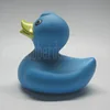 cheap promotional light blue rubber duck with custom logo imprint, baby sky blue bath duck ,promo floating blue pvc duck