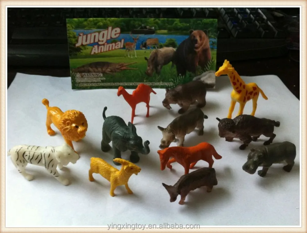 small plastic zoo animals